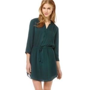 ARITZIA Babaton Bennett Dress 100% Silk Green M L